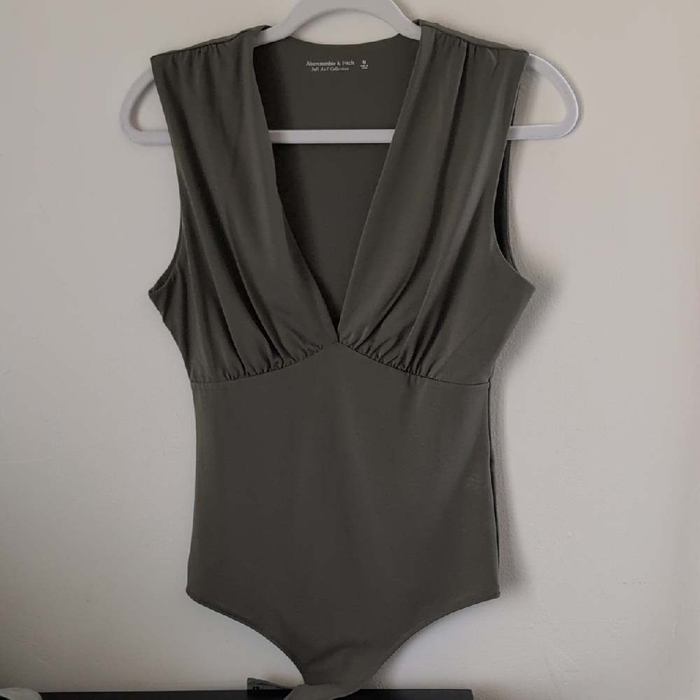 Abercrombie & Fitch Olive Green Bodysuit